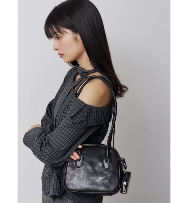 MURUA「ロングショルダースクエアボストンバッグ」|ショルダー・メッセンジャー|