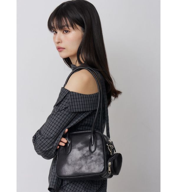 MURUA「ロングショルダースクエアボストンバッグ」|ショルダー・メッセンジャー|