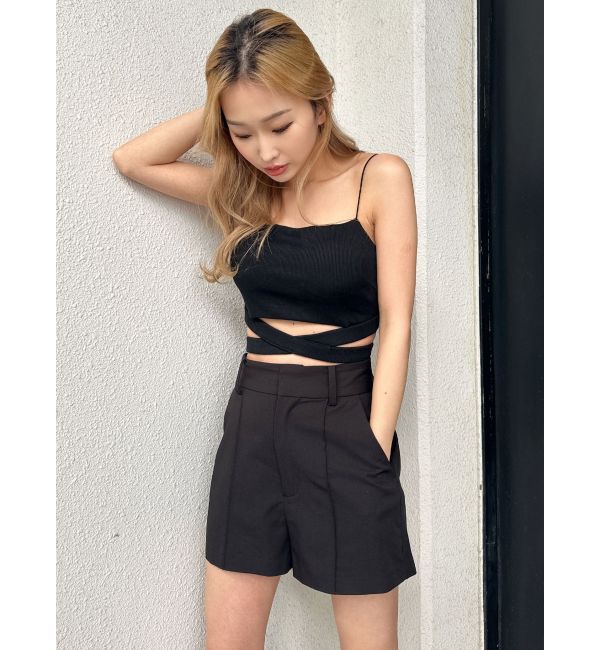 GYDA「ハイウエストセンタープレスショートパンツ【SETUP着用可】」|その他|