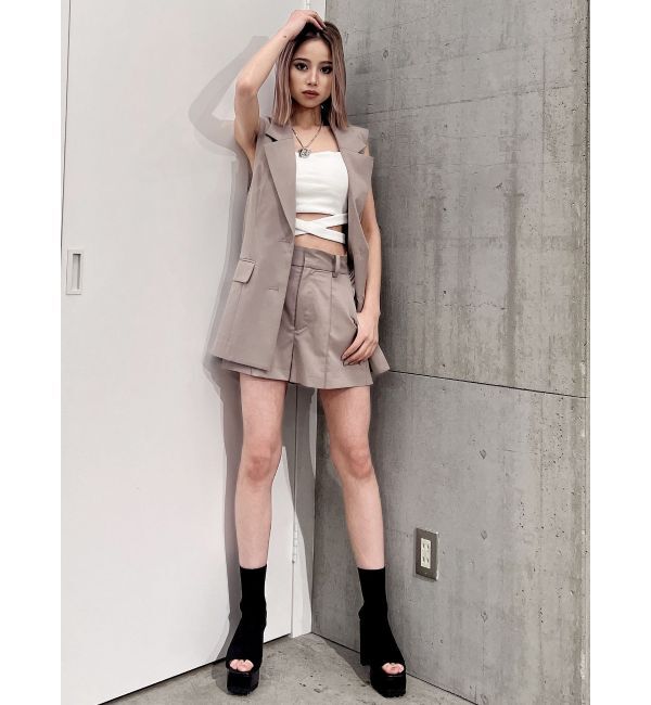 GYDA「ハイウエストセンタープレスショートパンツ【SETUP着用可】」|その他|