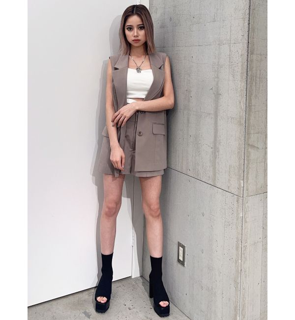 GYDA「ハイウエストセンタープレスショートパンツ【SETUP着用可】」|その他|