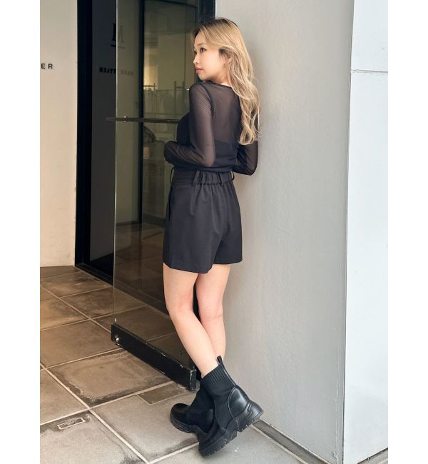 GYDA「ハイウエストセンタープレスショートパンツ【SETUP着用可】」|その他|