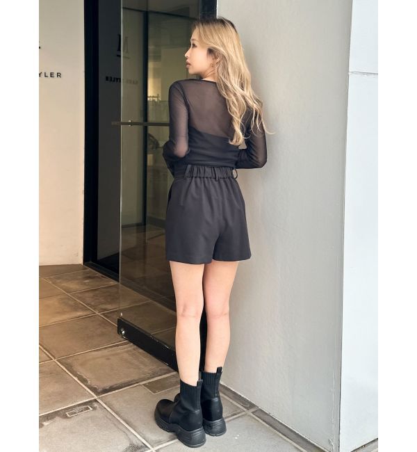 GYDA「ハイウエストセンタープレスショートパンツ【SETUP着用可】」|その他|