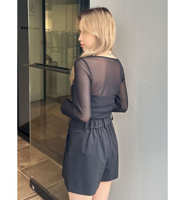 GYDA「ハイウエストセンタープレスショートパンツ【SETUP着用可】」|その他|