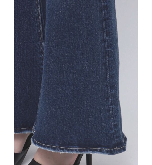 GYDA「ハイウエストダメージフレアデニムパンツ」|デニム|