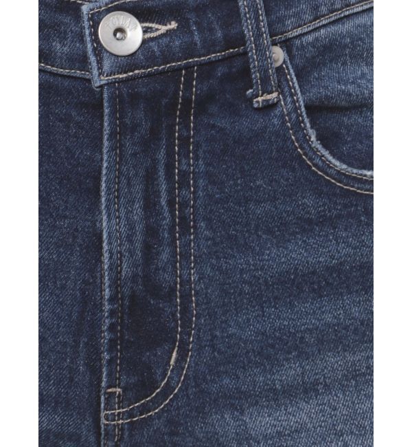 GYDA「ハイウエストダメージフレアデニムパンツ」|デニム|