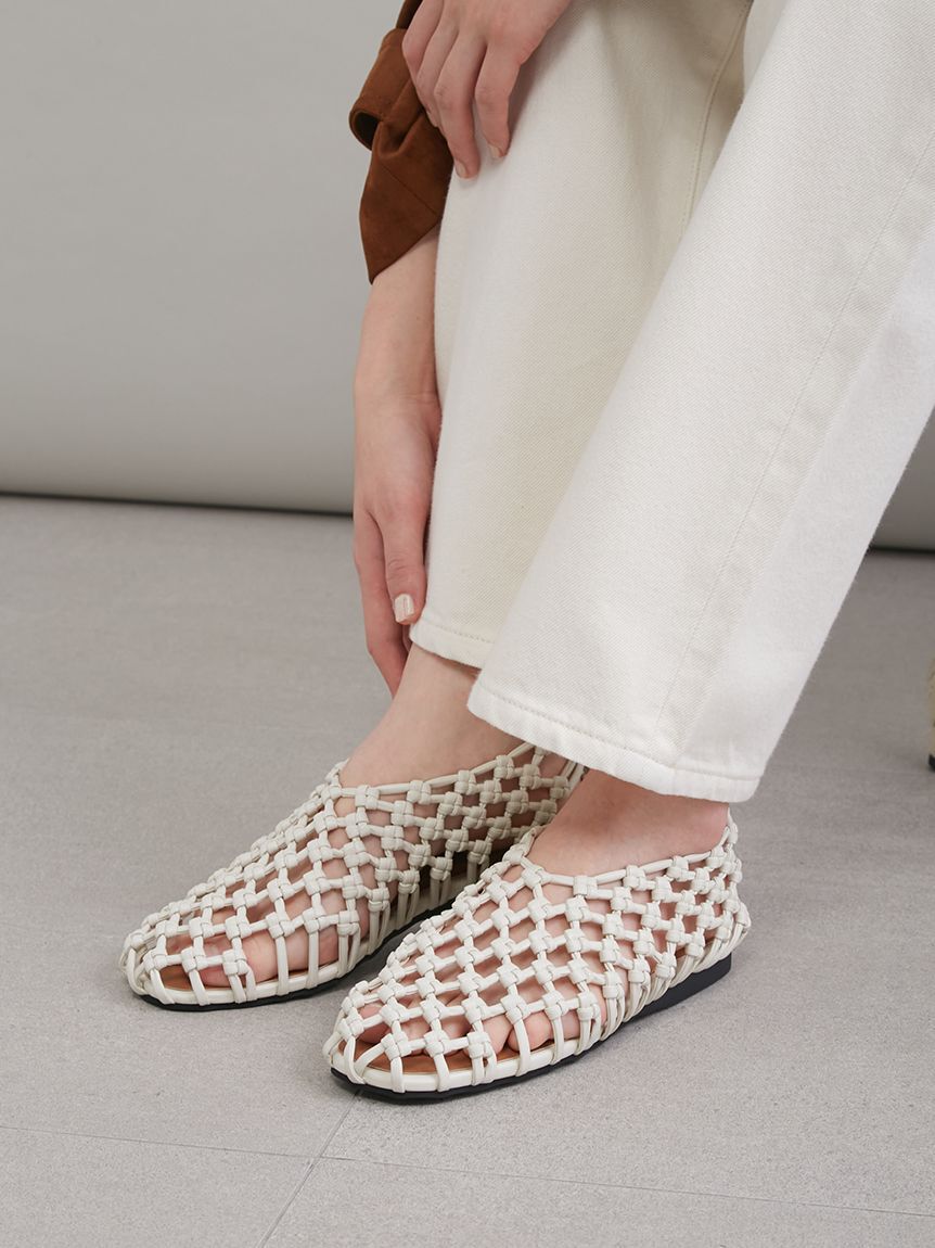 Mila Owen「メッシュバレエ」|パンプス|IVR