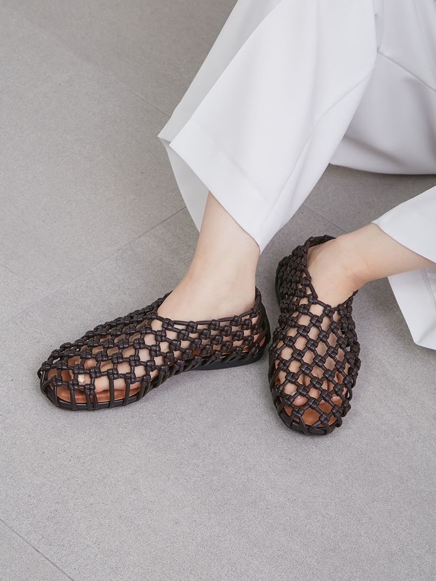 Mila Owen「メッシュバレエ」|パンプス|