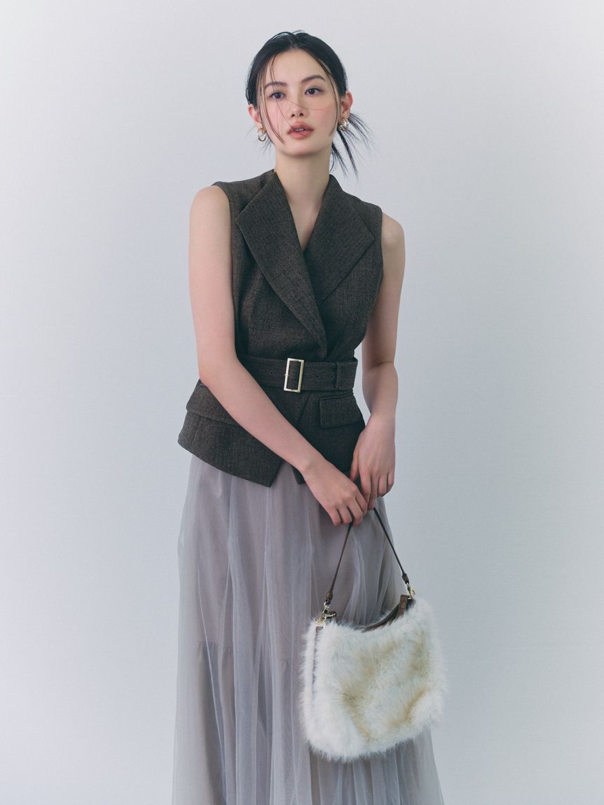 FRAY I.D「エッジトリムファーバッグ」|ショルダー・メッセンジャー|