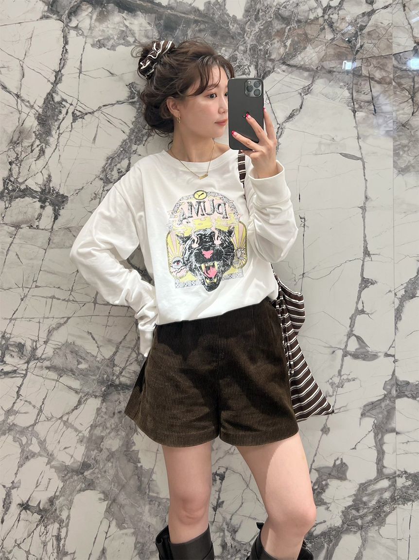 LILY BROWN「【LILY BROWN&times;PUMA】バリエプリントロングスリーブTシャツ」|Tシャツ・カットソー|