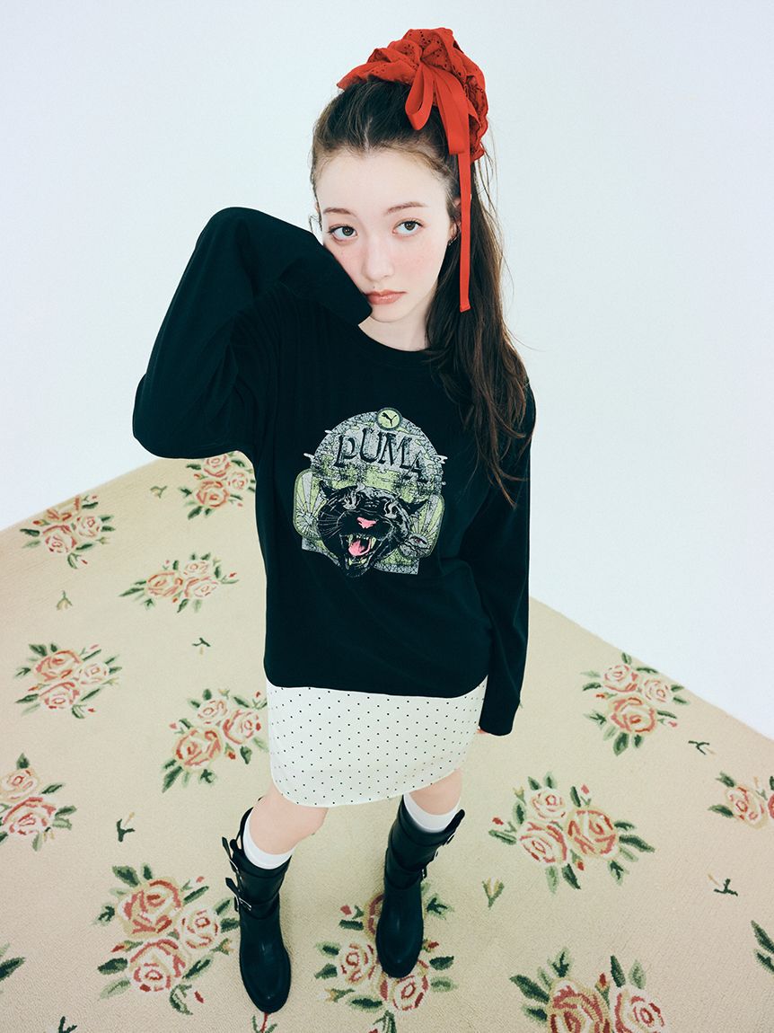 LILY BROWN「【LILY BROWN&times;PUMA】バリエプリントロングスリーブTシャツ」|Tシャツ・カットソー|