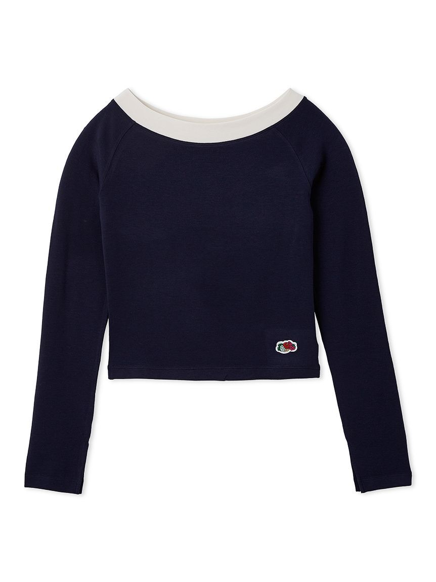 LILY BROWN Lingerie「【LILY BROWN Lingerie&times;FRUIT OF THE LOOM】2wayオフショルダートップス」|Tシャツ・カットソー|NVY