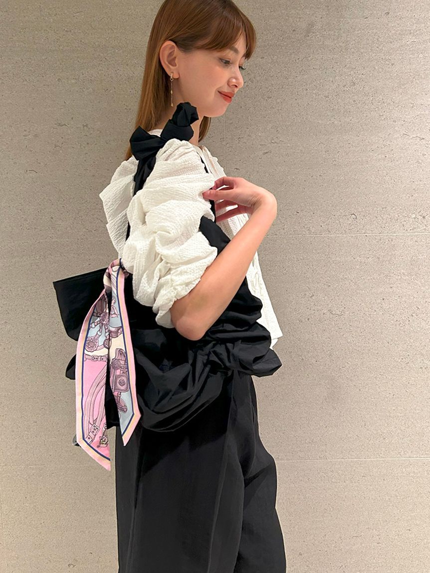 styling/「【S/S(エスバイエス)】＜ウォッシャブル・撥水＞ギャザーバッグ」|ショルダー・メッセンジャー|