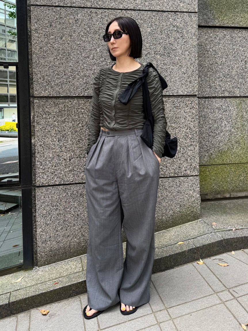 styling/「【S/S(エスバイエス)】＜ウォッシャブル・撥水＞ギャザーバッグ」|ショルダー・メッセンジャー|