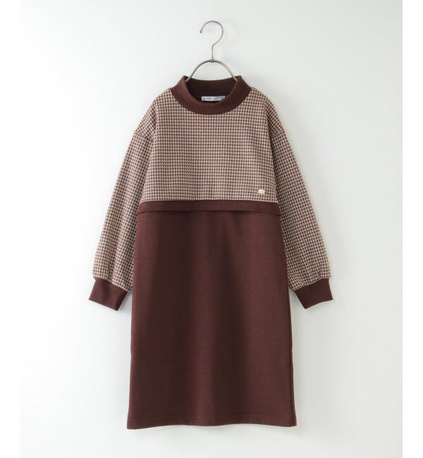 ikka kids「ジャガードフェイクレイヤードワンピース（120~160cm）」|スカート|