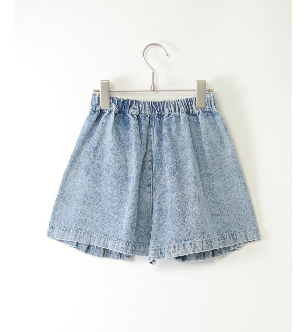 ikka kids「ＷＡＳＨデニムＷラップキュロット」|スカート|