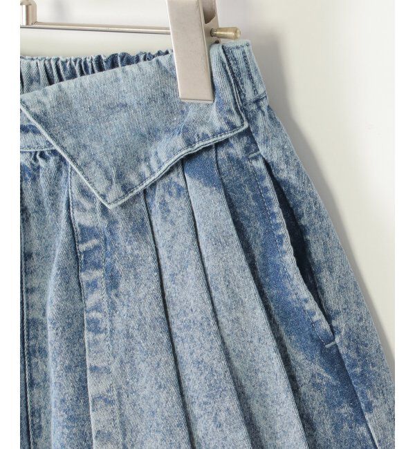 ikka kids「ＷＡＳＨデニムＷラップキュロット」|スカート|