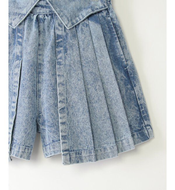 ikka kids「ＷＡＳＨデニムＷラップキュロット」|スカート|