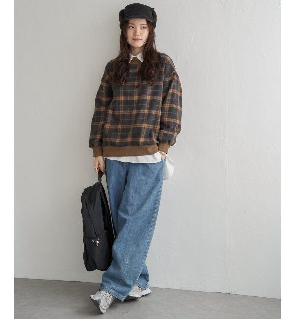 Lbc with Life「チェック切り替えリブプルオーバー」|その他|