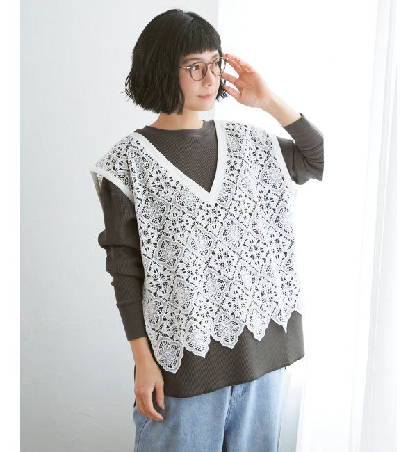 Lbc with Life「ワッフルゆるプルオーバー」|その他|