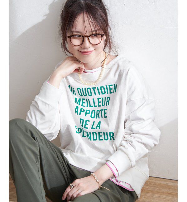 Lbc with Life「コットンロゴトレーナーTEE」|その他|ホワイト