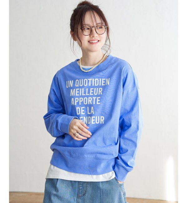 Lbc with Life「コットンロゴトレーナーTEE」|その他|ブルー