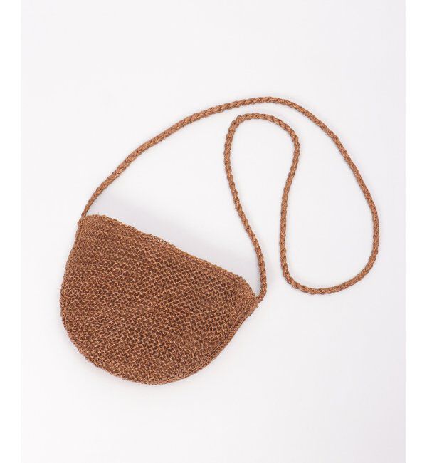 Lbc with Life「ラメこま編みミニショルダーバッグ」|その他|ブラウン