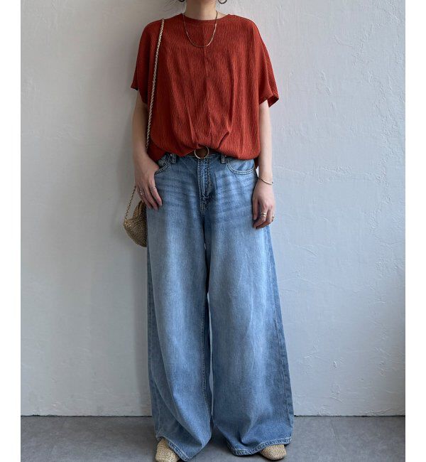 Lbc with Life「楊柳ドルマン裾タックプルオーバー」|その他|