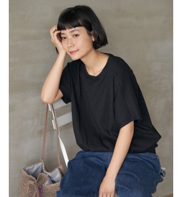Lbc with Life「楊柳ドルマン裾タックプルオーバー」|その他|