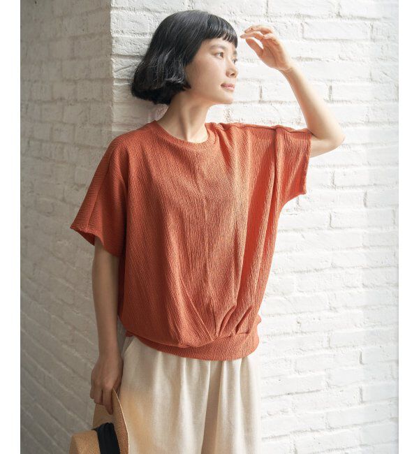 Lbc with Life「楊柳ドルマン裾タックプルオーバー」|その他|