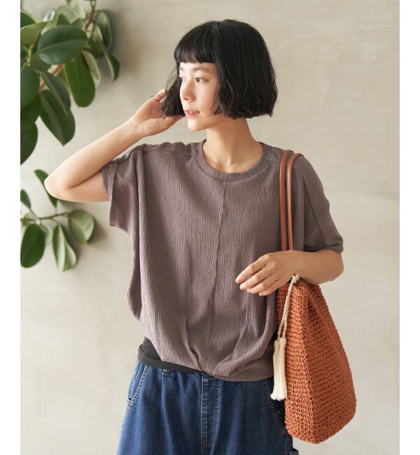 Lbc with Life「楊柳ドルマン裾タックプルオーバー」|その他|