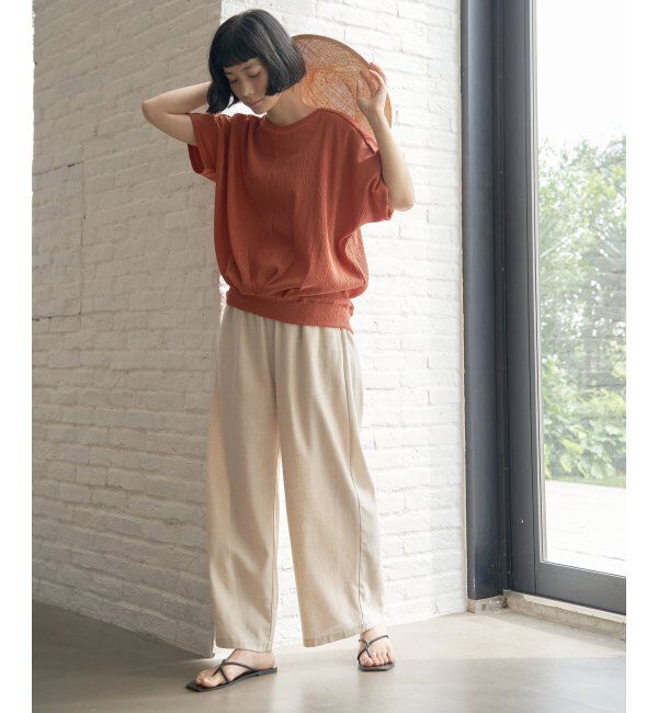 Lbc with Life「楊柳ドルマン裾タックプルオーバー」|その他|