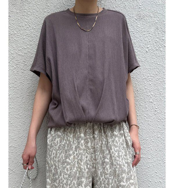Lbc with Life「楊柳ドルマン裾タックプルオーバー」|その他|