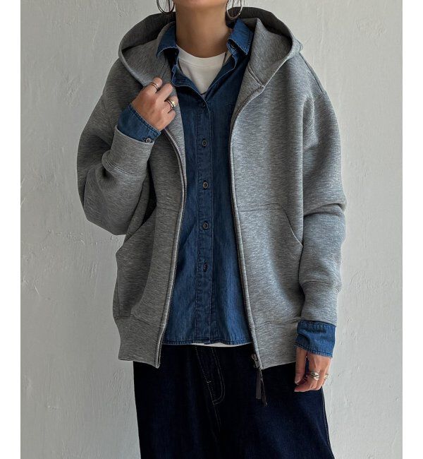 Lbc with Life「ポンチダブルジップビッグパーカー」|カーディガン|