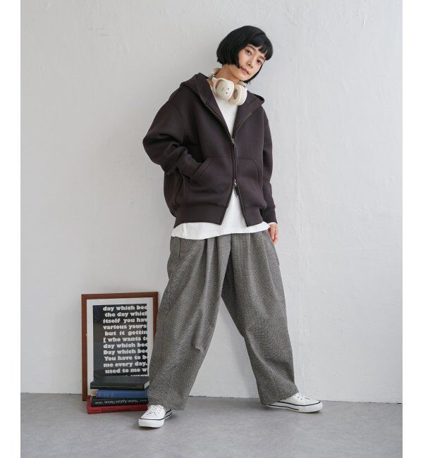 Lbc with Life「ポンチダブルジップビッグパーカー」|カーディガン|