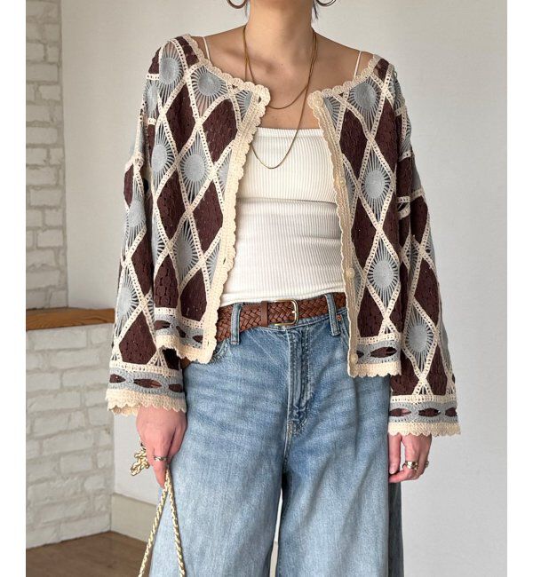 Lbc with Life「モチーフレース2WAYカーデプルオーバー」|その他|