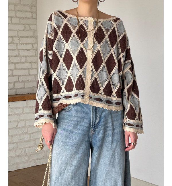 Lbc with Life「モチーフレース2WAYカーデプルオーバー」|その他|