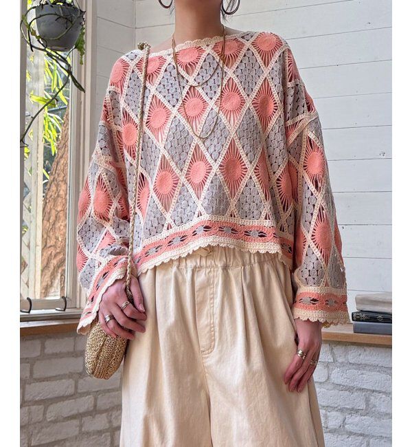 Lbc with Life「モチーフレース2WAYカーデプルオーバー」|その他|