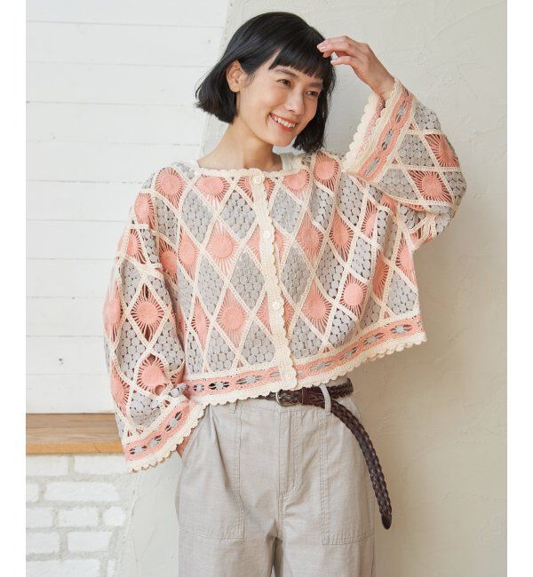 Lbc with Life「モチーフレース2WAYカーデプルオーバー」|その他|