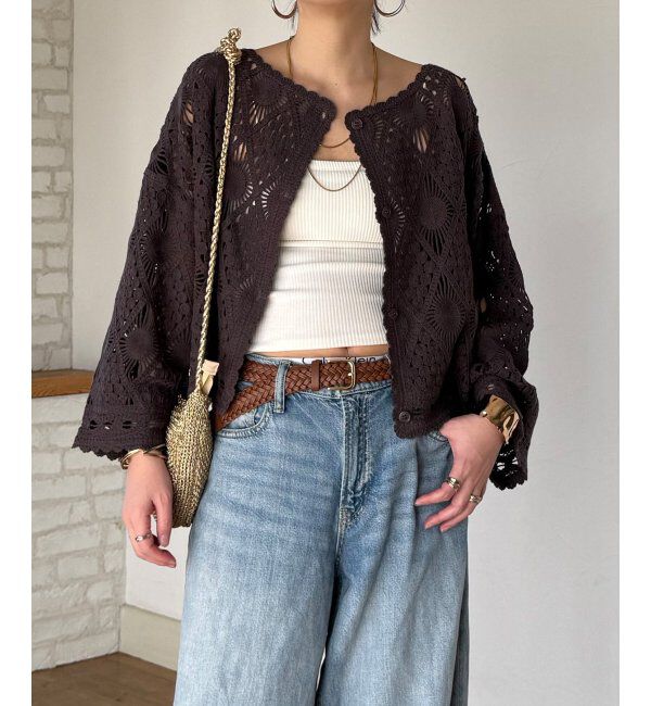 Lbc with Life「モチーフレース2WAYカーデプルオーバー」|その他|