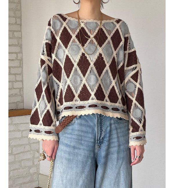 Lbc with Life「モチーフレース2WAYカーデプルオーバー」|その他|