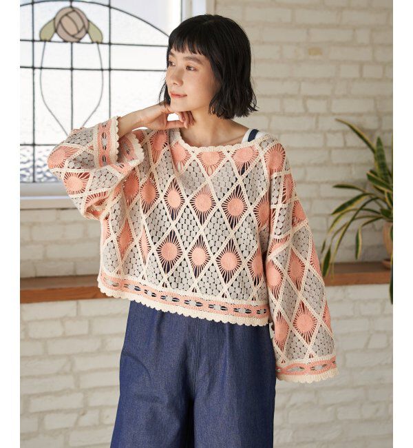 Lbc with Life「モチーフレース2WAYカーデプルオーバー」|その他|