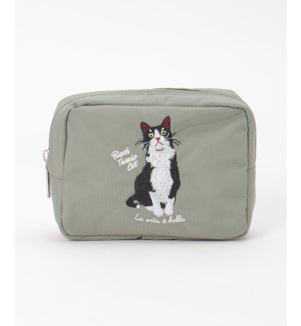 Lbc with Life「アニマルシシュウポーチ」|その他|グレー