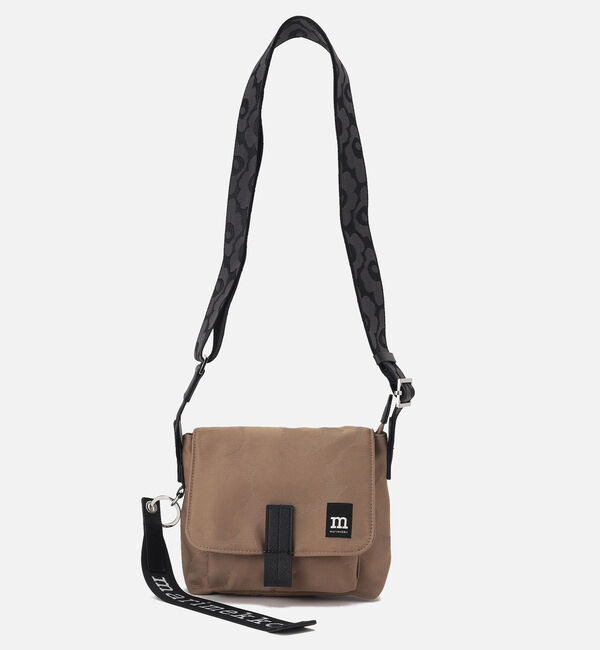 Marimekko「【日本限定】Mini Messenger Unikko ショルダーバッグ」|ショルダー・メッセンジャー|ﾗｲﾄﾌﾞﾗｳﾝ&times;ﾗｲﾄﾌﾞﾗｳﾝ