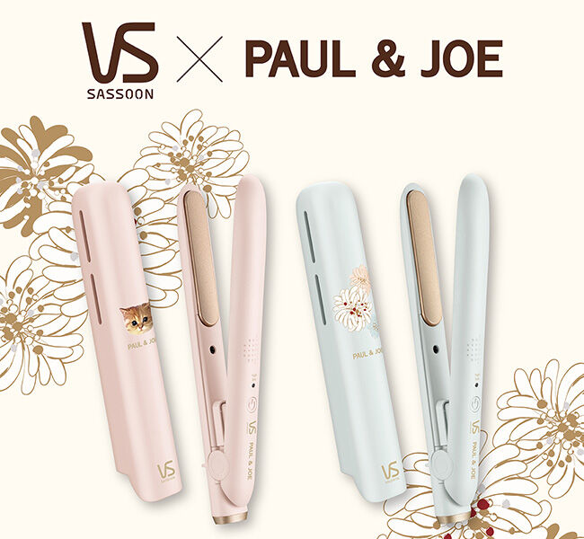 PAUL&JOE「モバイルストレートアイロン（給電式）ピンク」|ヘアスタイリング|