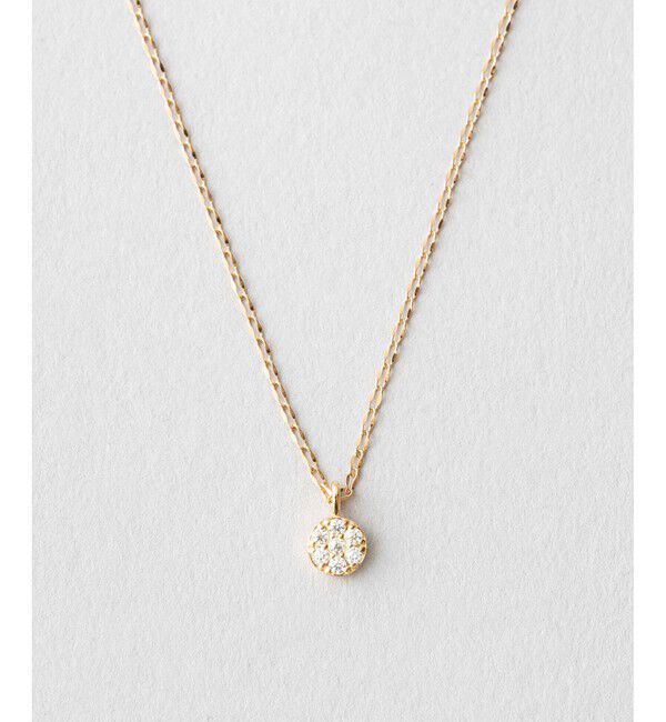 Jouete「[ミニマル] ジルコニア サークル ネックレス」|ネックレス|イエローゴールド