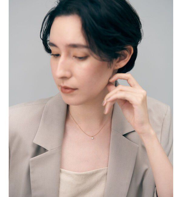 Jouete「[ミニマル] ジルコニア サークル ネックレス」|ネックレス|