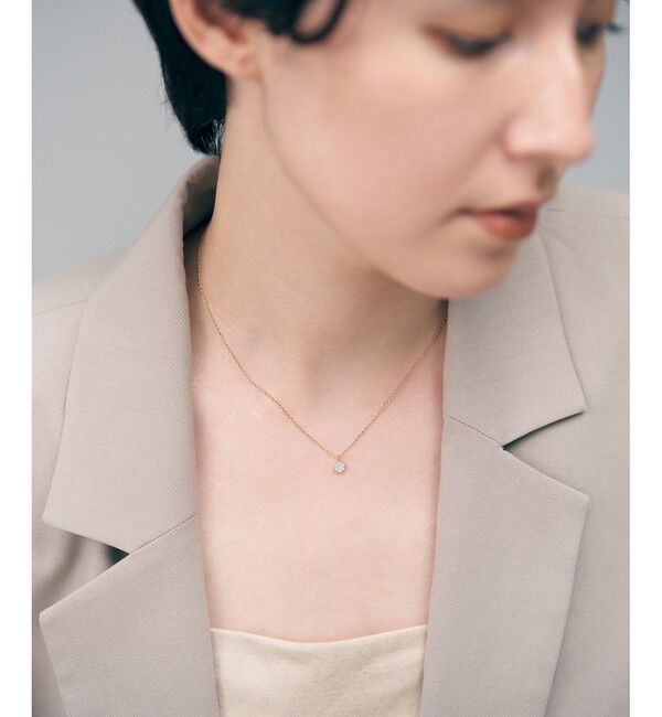 Jouete「[ミニマル] ジルコニア サークル ネックレス」|ネックレス|