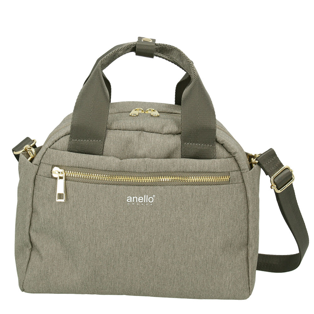 anello「アネロ ショルダーバッグ 10ポケット 通販 レディース 斜めがけ 小さめ 2way ハンドバッグ」|ショルダー・メッセンジャー|グレー1