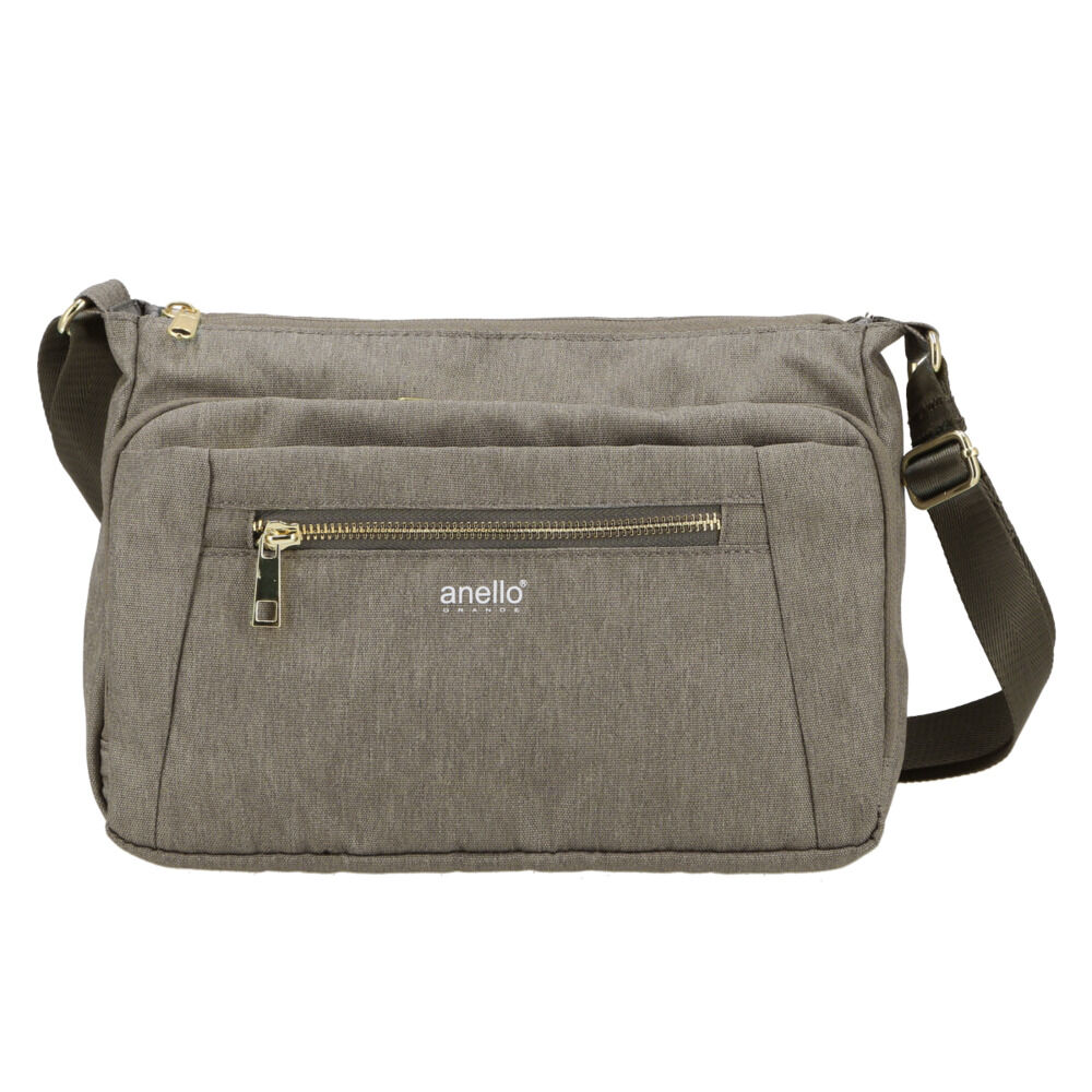 anello「アネロ ショルダーバッグ 撥水 通販 anello GRANDE レディース メンズ 斜めがけ」|ショルダー・メッセンジャー|グレー1